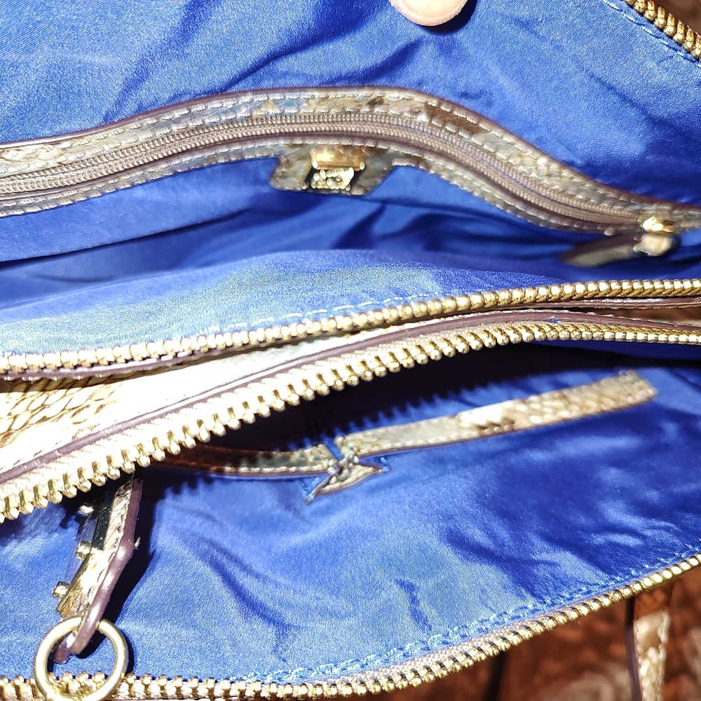 Navy Patent Bag - Picture 2 of 2
